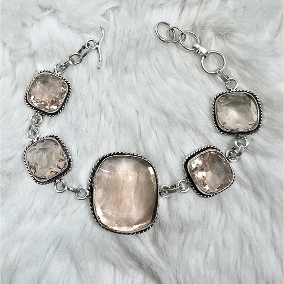 Morganite 925 Bracelet - Picture 4 of 7